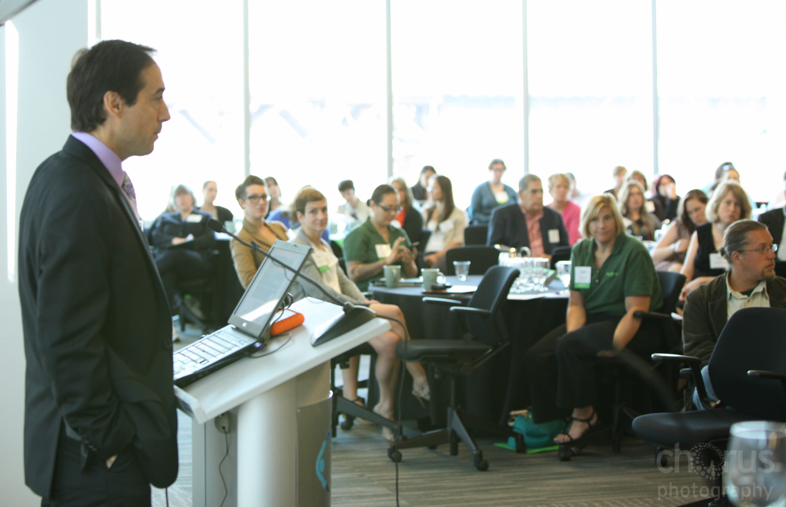 John Fisk Delivers The Keynote Address At The 2012 Hunger Symposium