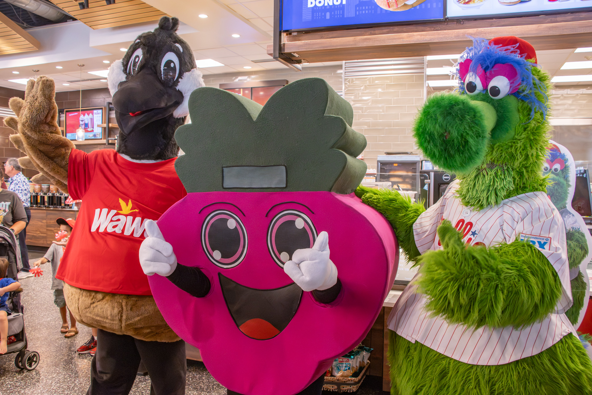 Wawa and the Philadelphia Phillies Host Pep Rally for Recent Collab